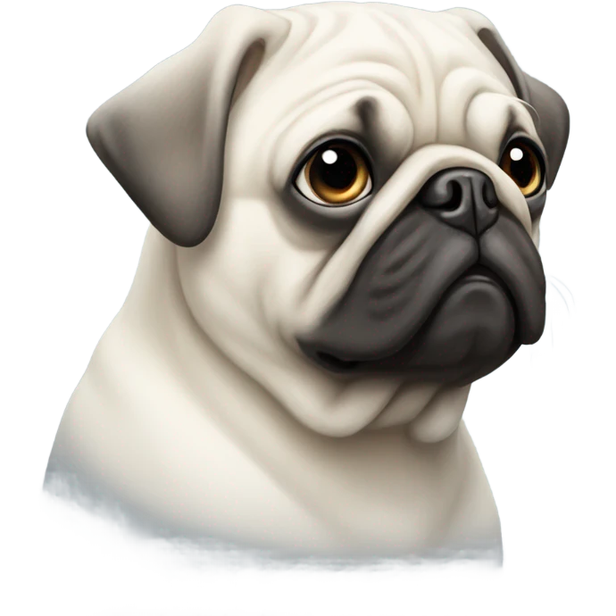 White pug emoji