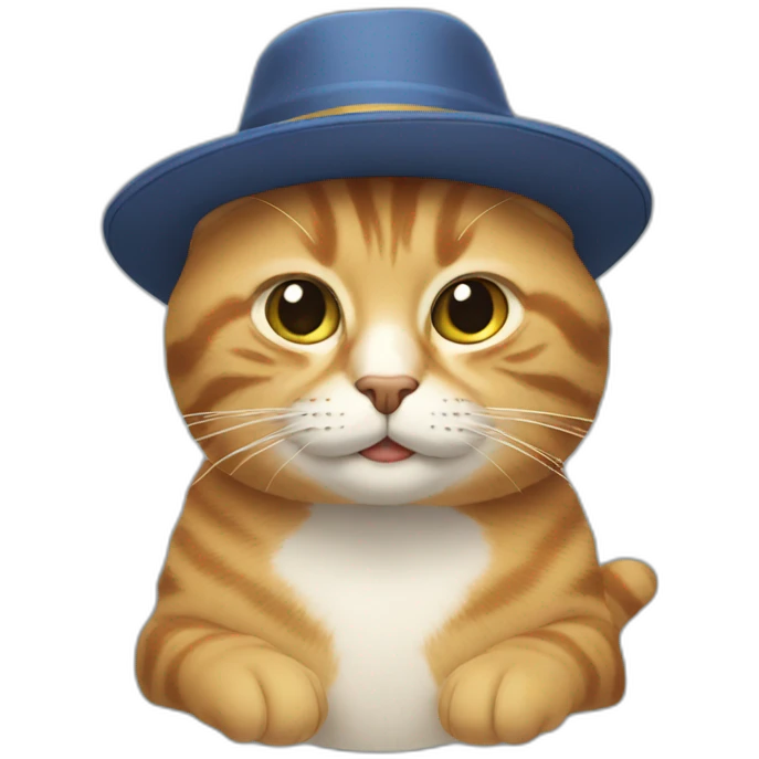 cat with a hat emoji
