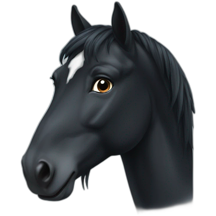 black horse emoji