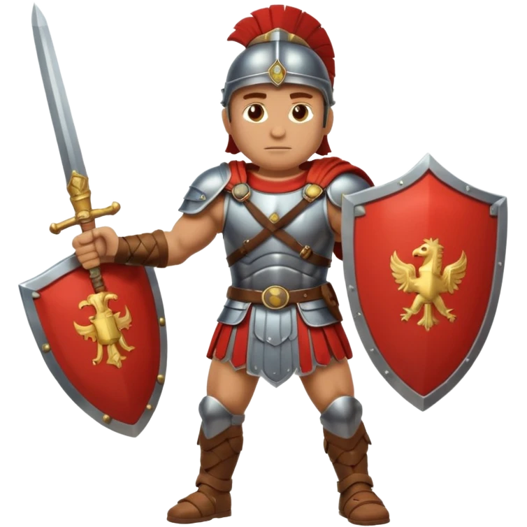 emoji de soldado romano alto y fuerte cuerpo entero emoji