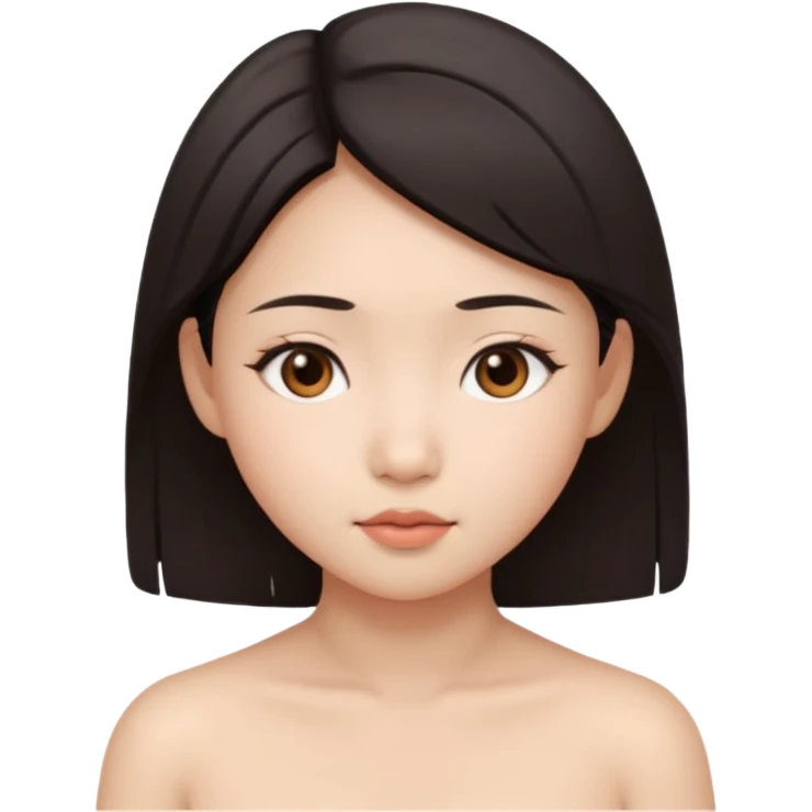 Naked Asian girl emoji