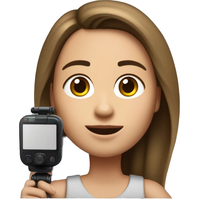 Mujer joven de cabello crespo ondulado, editando contenido o grabando si puedes poner un Dji Oslo pocket 3 o una cámara sería mejor  emoji