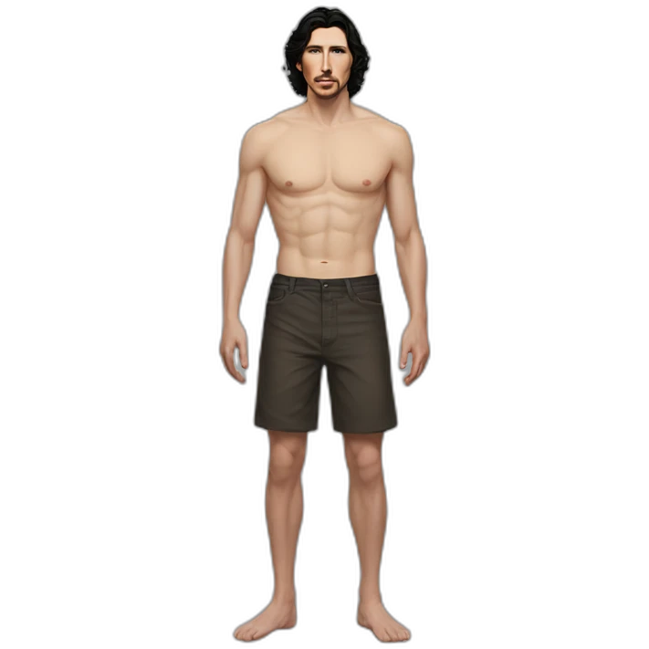 adam driver full body no shirt emoji