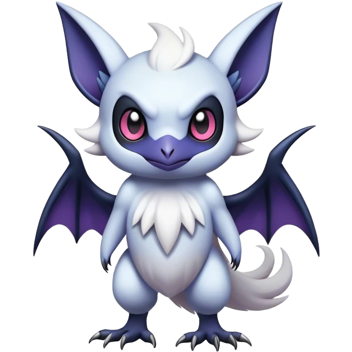 Edgy Cool Kawaii Noibat-Absol-Pokemon Full Body emoji