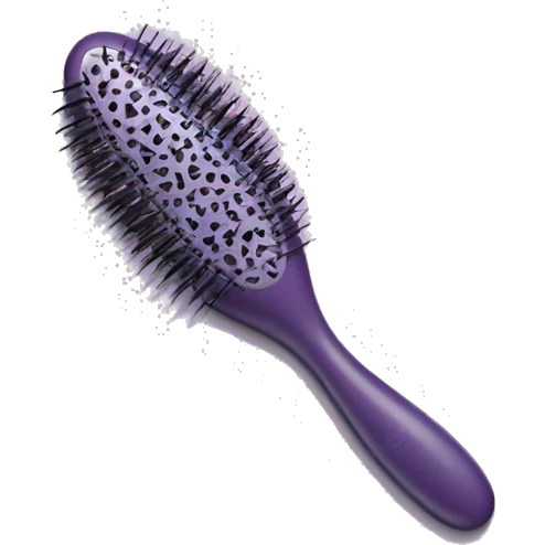 Lilac detangler plastic vent hair brush  emoji