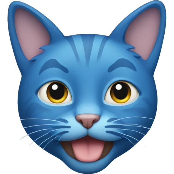 Blue cat emoji