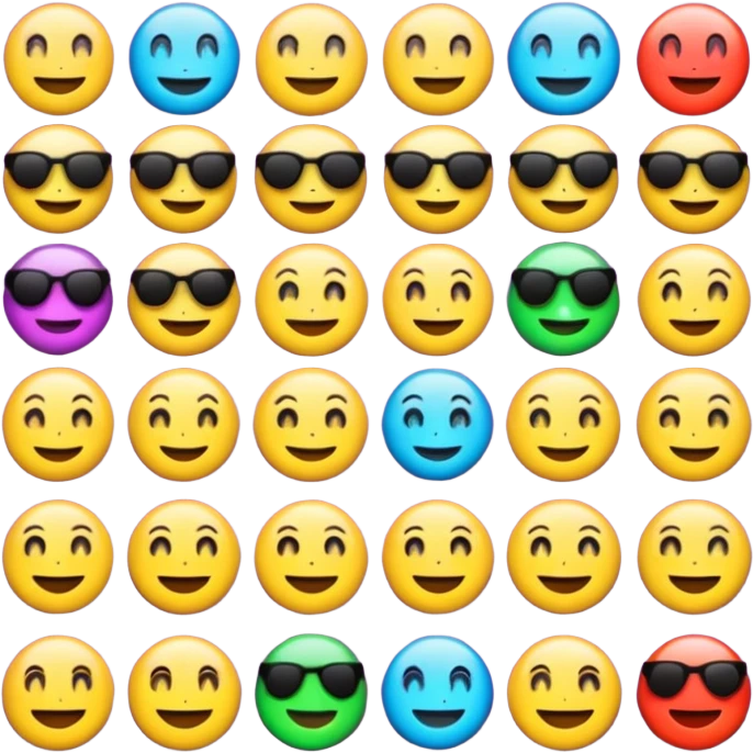 crie emojis para uma comunidade do discord sem fazer ou pegar algo pronto quero algo diferente emoji