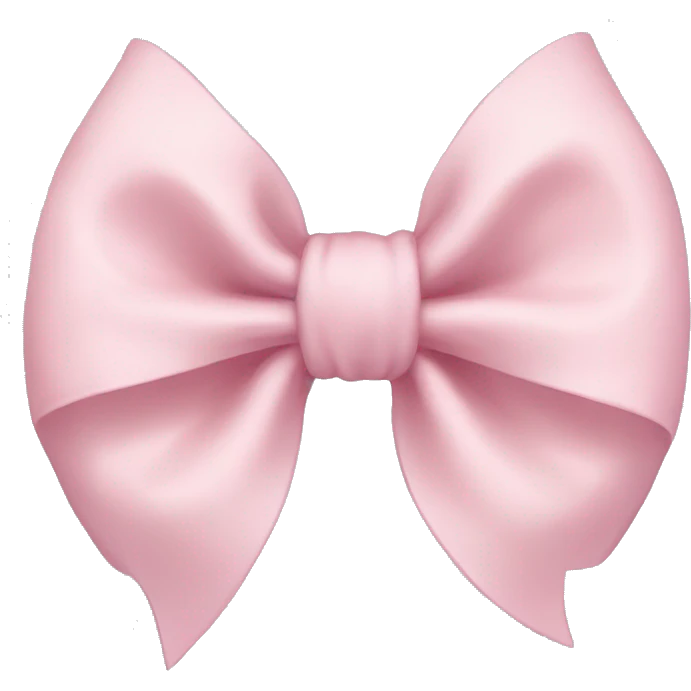 Light pink bows emoji