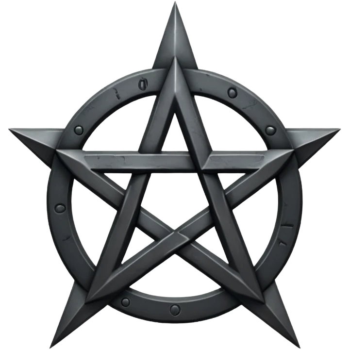 Pentagram satanic emoji