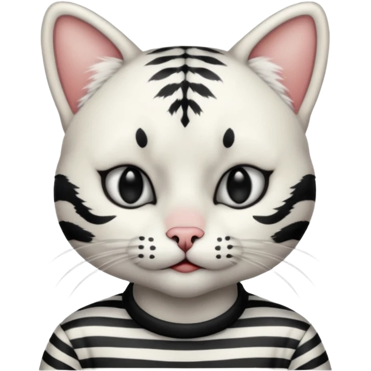 Cat mime performer emoji