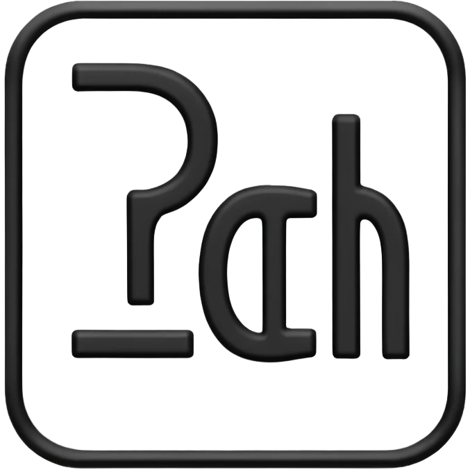 the word "RCH" on a sign with no other letters, words, or numbers emoji