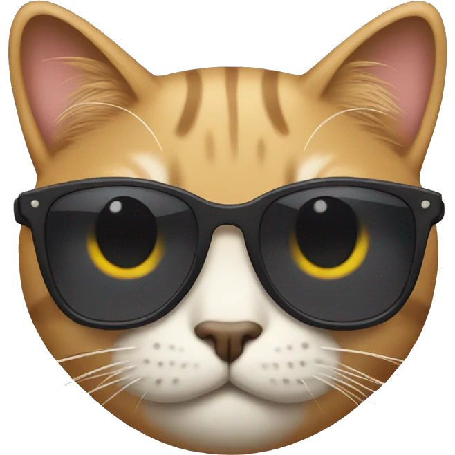 Cat with sunglasses emoji