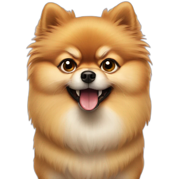 pomeranian lulu angry emoji