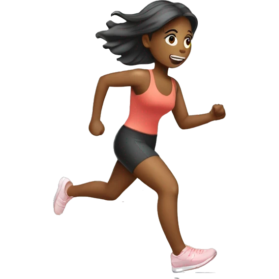 girl running late to pilates class emoji