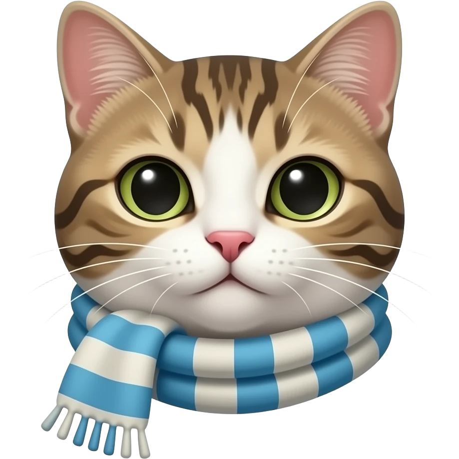 cat face with scarves emoji