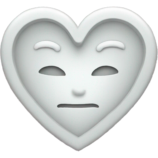 Heart white emoji