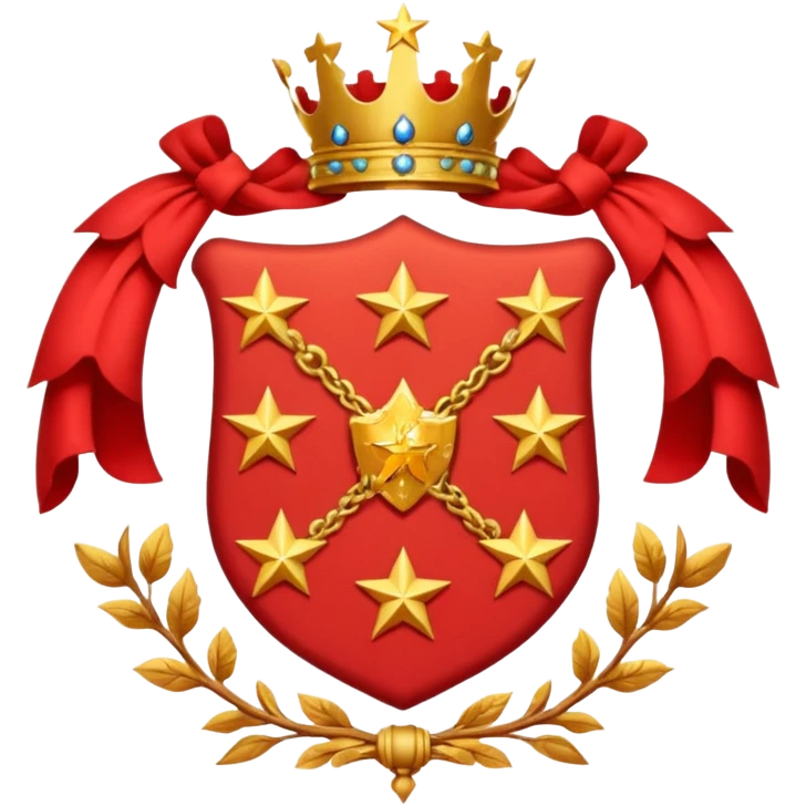 red 5 stars coat of arms emoji