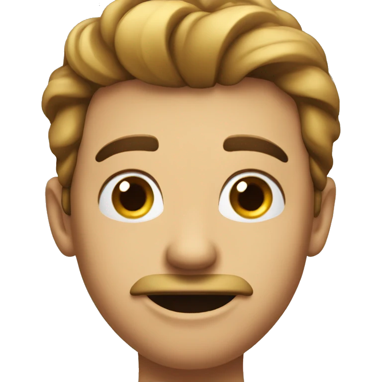 Man blushing emoji
