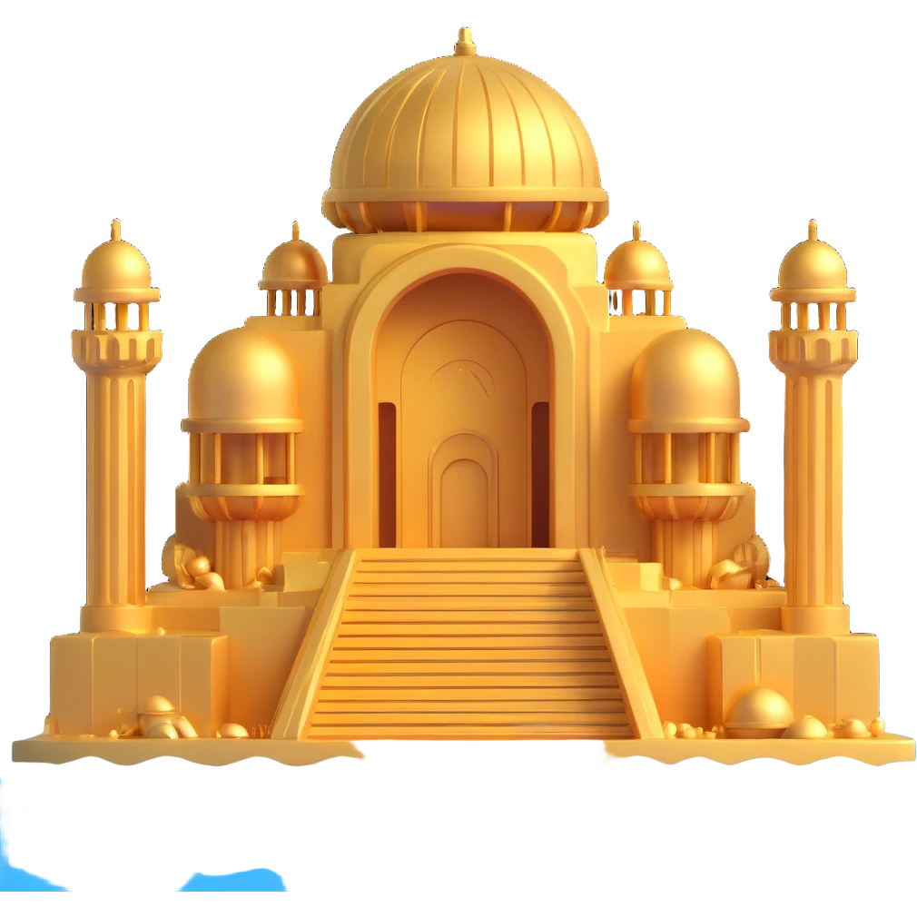 futuristic golden underwater base, complete structure with domes, pillars, Anunnaki-inspired architecture emoji