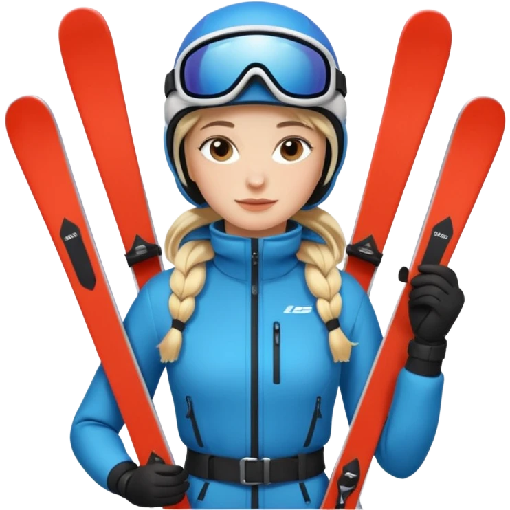 Woman Skiing, add Photo emoji