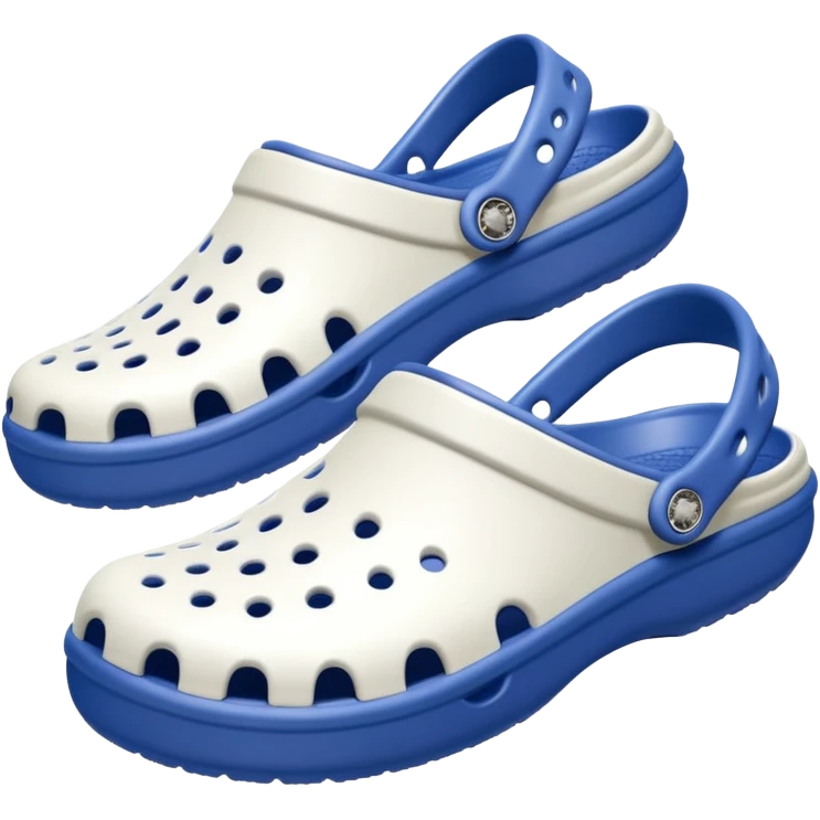 I need emojis of classic original Crocs shoe in pure White emoji