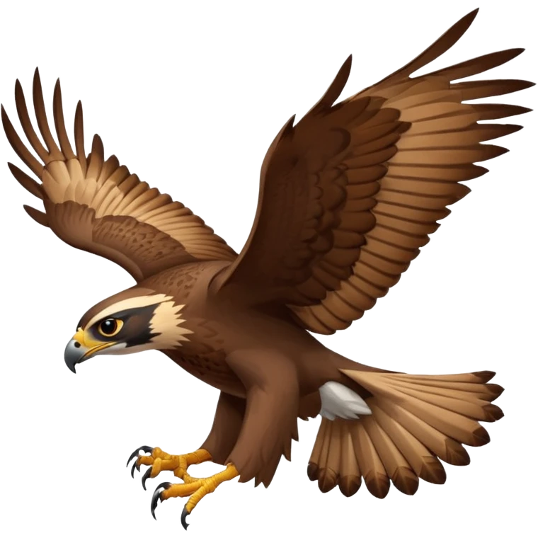 Falcon flying emoji