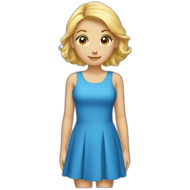 BLUE DRESSS  emoji