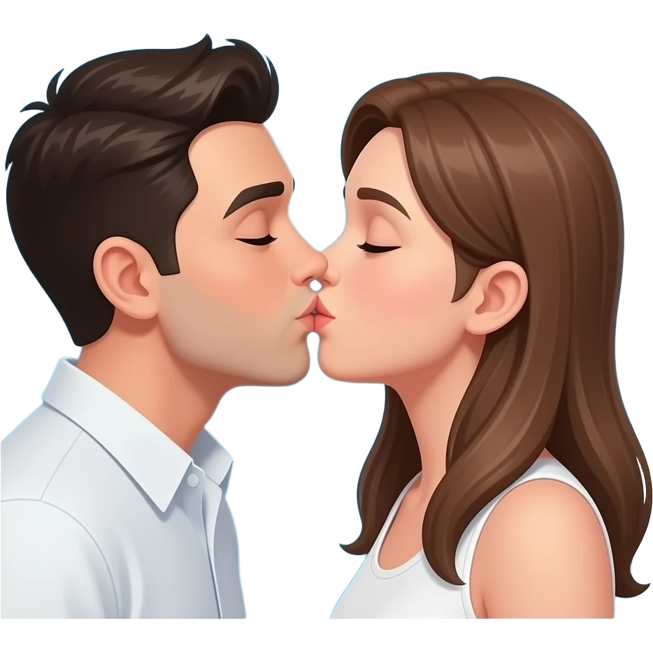 Blue kiss emoji