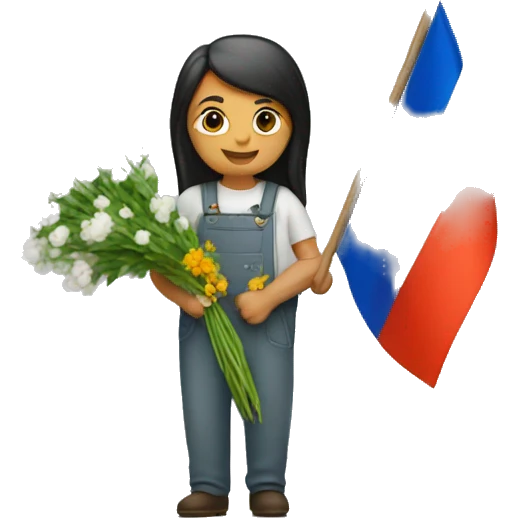 florist with Armenian flag emoji