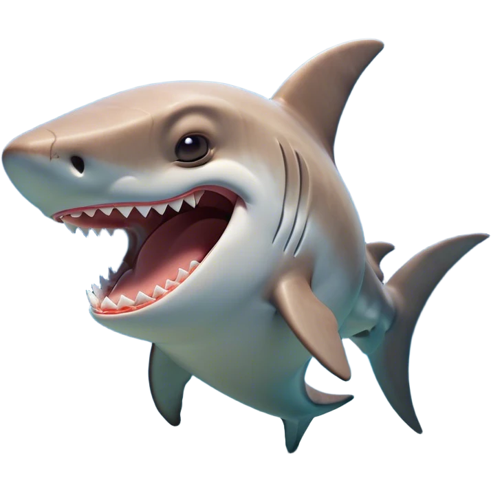 Cinematic Cute Yawning Hammerhead Shark Portrait Emoji, Head tilted slightly with a dramatic, wide-open yawn, showcasing its unique hammer-shaped head with relaxed, drooping fins and sleepy, half-closed eyes, Simplified yet irresistibly adorable features, highly detailed, glowing with a soft, cozy oceanic glow, high shine, relaxed yet expressive, stylized with a hint of whimsical aquatic ease, soft glowing outline, capturing the essence of a drowsy yet affectionate hammerhead that appears ready to stretch and yawn its way out of the screen! emoji