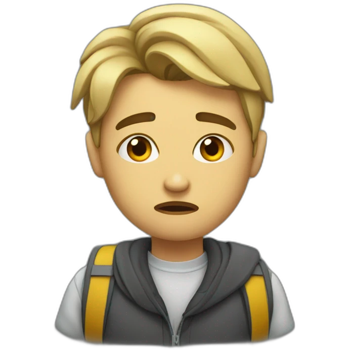 Fed up student  emoji