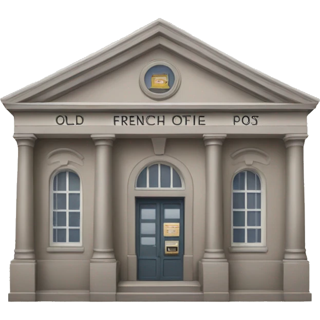 old colonial french post office emoji