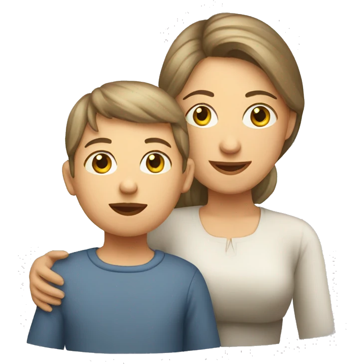 slavic mom and son talking emoji
