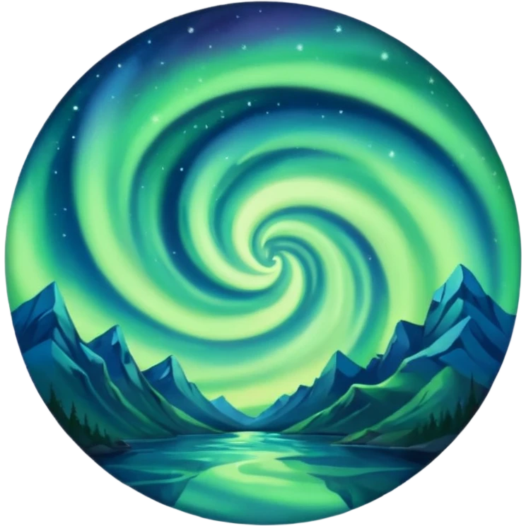 only northern light emoji