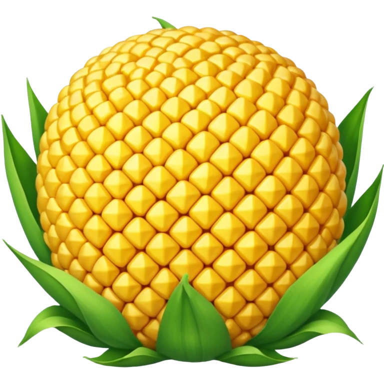 Make a corn but a ball emoji