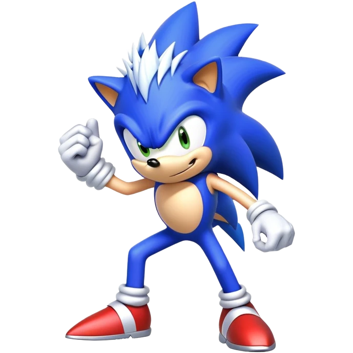 Sonic the blue hedgehog emoji