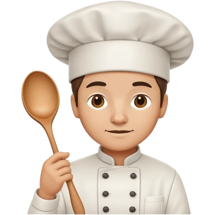 chef with cooking hat and spoon emoji