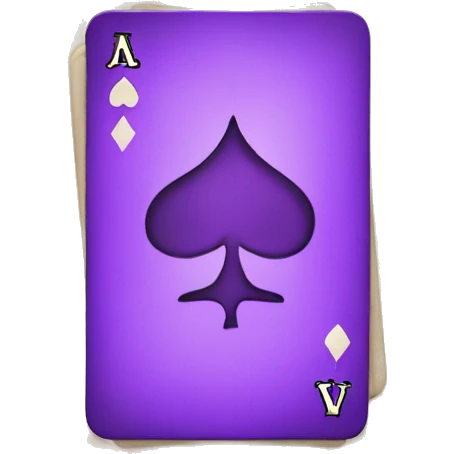 purple poker cards  emoji