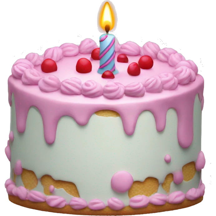 depressed birthday cake emoji