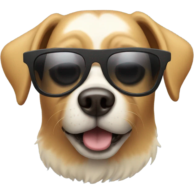 Dog with sunglasses emoji