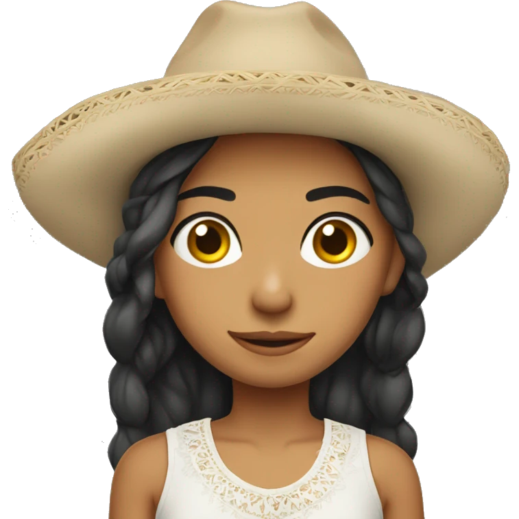 Mexican girl with swedis boy emoji
