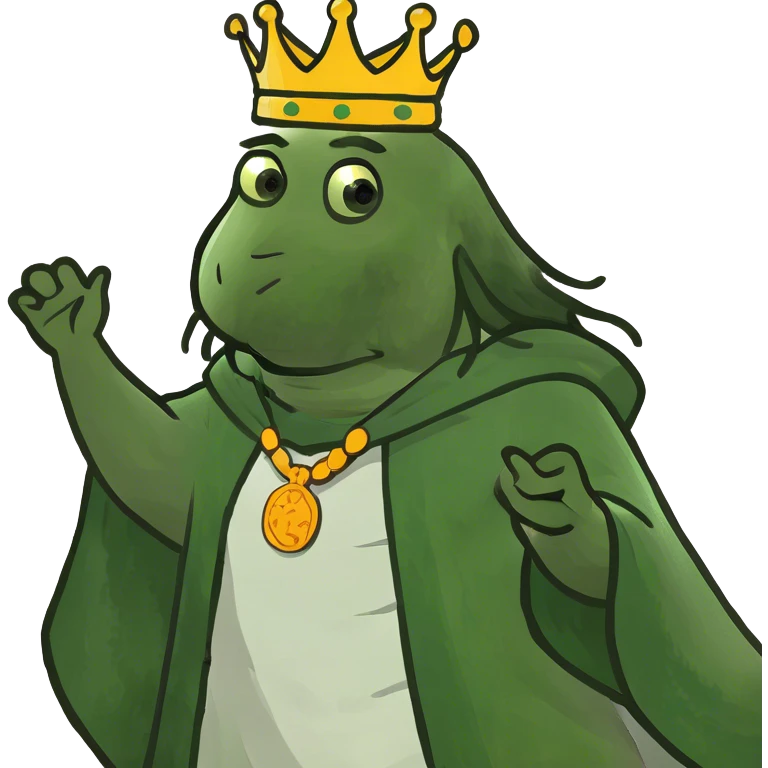 god wearing crown emoji