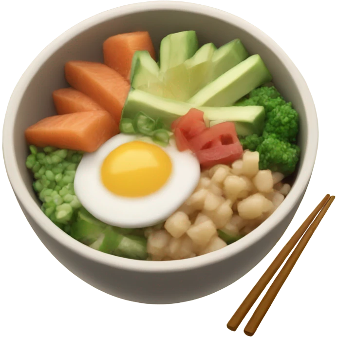 poke bowl emoji