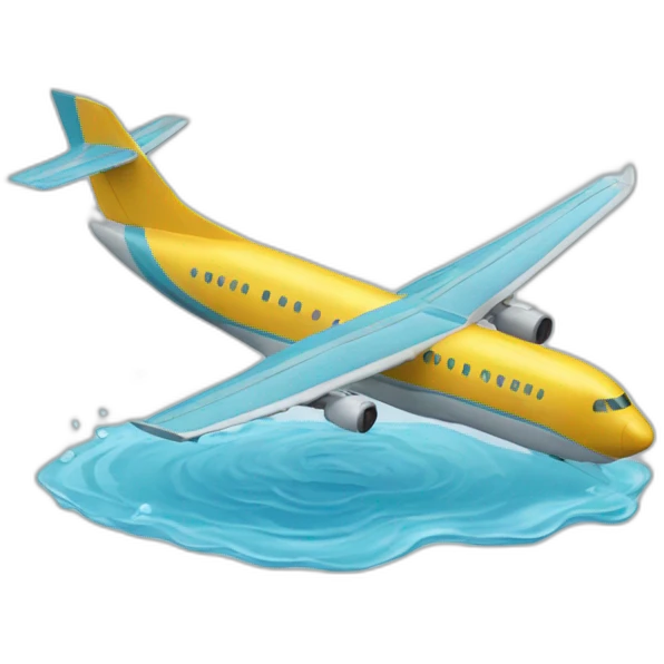 Un avion d'eau emoji