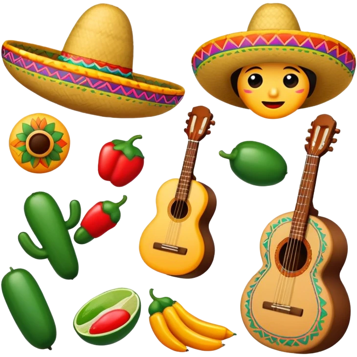 Mexican items emoji