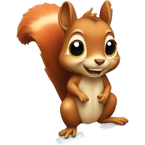 Squirrel on a surfboard  emoji