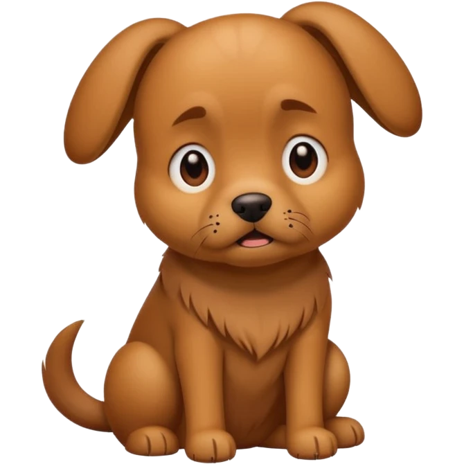 The dog is itching because of fleas emoji