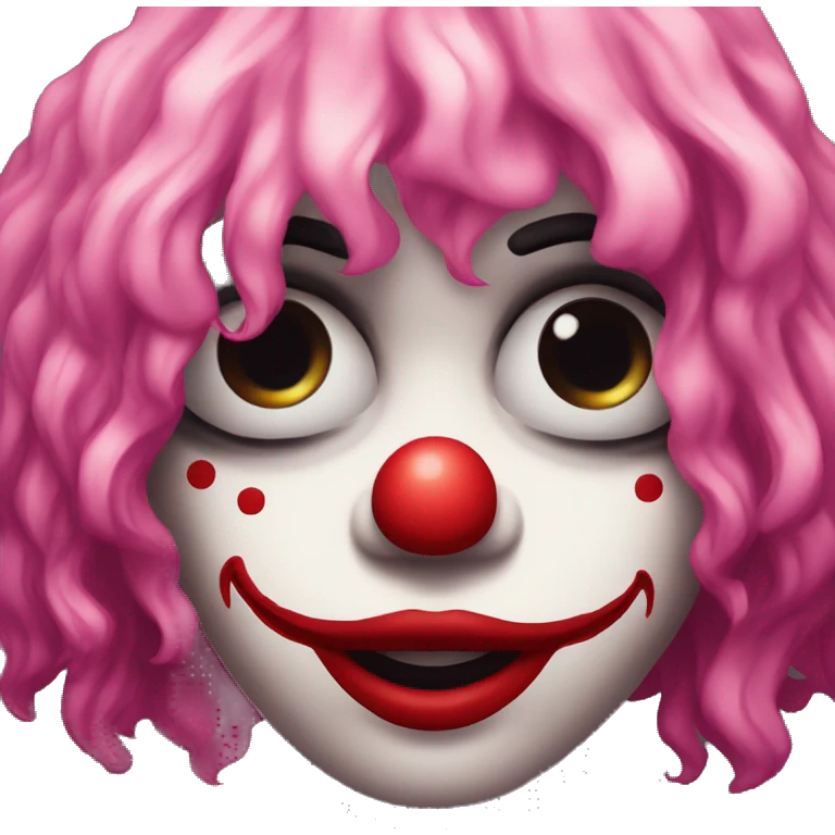 Payaso estilo aesthetic minimalista con ojos de enamorado  emoji