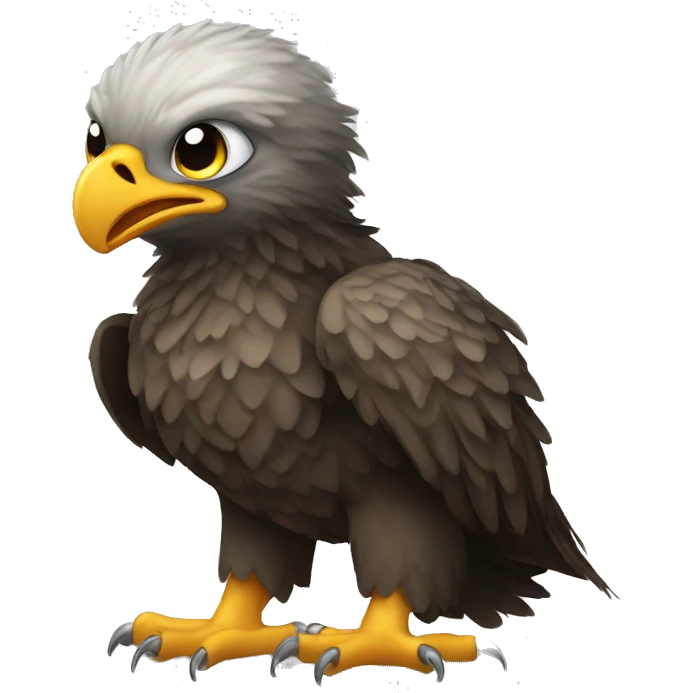 Baby eagle hatching emoji