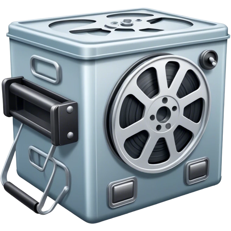 movie, Film reel in cold box emoji
